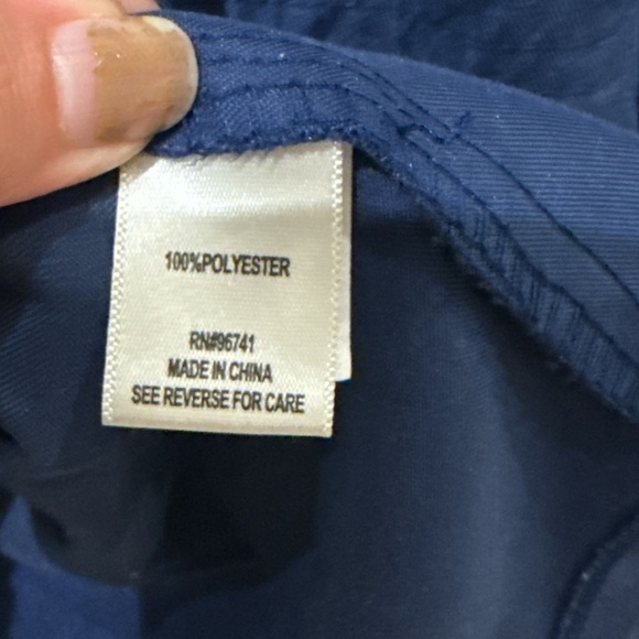 3/$20 Belle du Jour Girls Navy Blue Hooded Jacket Sequin Accents Size M - Picture 6 of 9